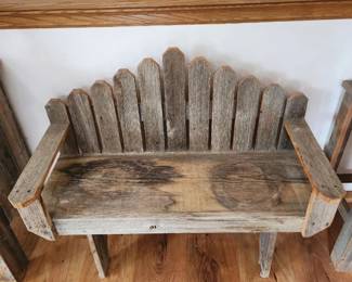 Rustic small bench