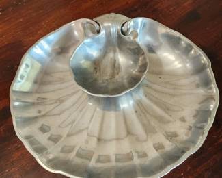 Wilton Pewter chip and dip platter