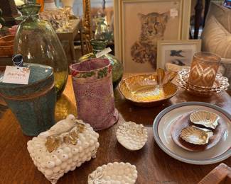 Vintage pottery, vintage trays, vintage ceramics