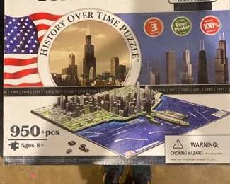 4D Cityscape Time Puzzle - Chicago, USA