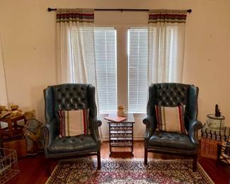 TOP GRAIN LEATHER BY CLASSIC WING CHAIRS
