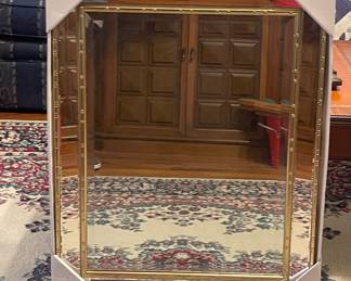 SMALLER ORNATE BEVELED MIRROR