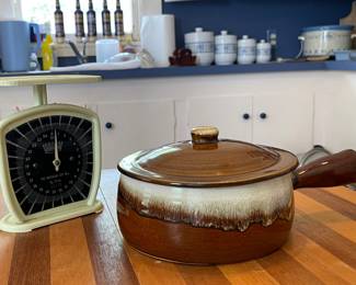POTTERY SOUP TUREEN, VINTAGE SCALE