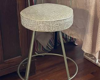 MCM STOOL, HANDMADE RUG