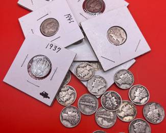 MERCURY DIMES 90% SILVER 