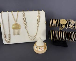 Gold and Silver Tone Costume Jewelry Collection  Necklaces, Bracelets, Bangles and Charm Bracelet