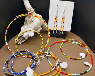 NATIVE STRUNG BEAD JEWELRY 