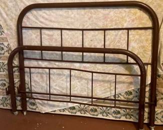 ANTIQUE METAL BED FRAME