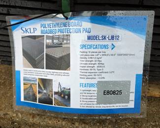2026 SKLP SK-LJB12 Roadbed Protection Pad, Unused 