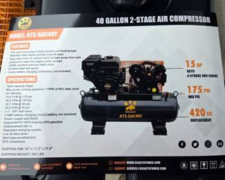 2026 LandHonor LDH -GAC40Y 40 Gallon 2-Stage Truck Mounted Air Compressor, Unused