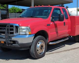2002 Ford F-550 XLT Super Duty Pickup Truck, 7.3L Diesel V8, VIN# 1FDAX57F72EC28246, Miles Showing On Odometer 61945, Kansas Title