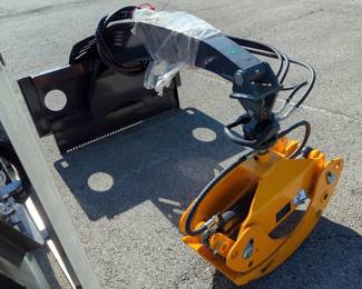 2026 GIYI GY-RG63 Skid Steer Rotating Gripper, Unused 