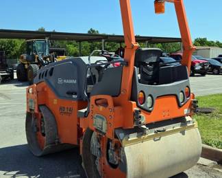 2017 Hamm HD14i VV 54" Tandem Roller, SN# H2310281, Shows 2127 Hours