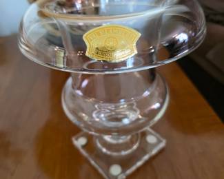 Val St. Lambert Crystal Clear Urn Form  7 1/2" Vase: 