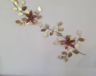 hand-signed John Bergasse metal art piece.