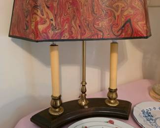 Vintage French Bouillotte Lamp