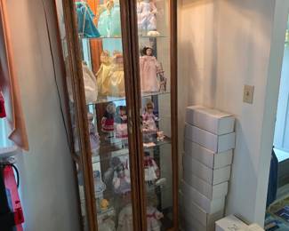 Beautiful display cabinet with glass doors.