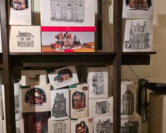 Department 56 Dickins Christmas vintage houses and Figurines. These have been put into the original boxes for purchase. 