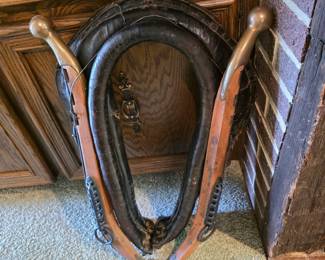Antique Horse Collar Western Art Rustic Decor