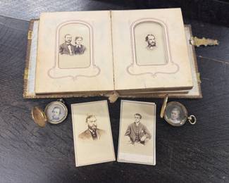 Vintage Photo Album and Lockets