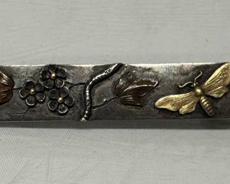 Sterling & Mixed Metal Brooch
