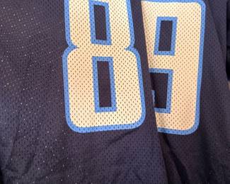 Tennessee Titans NFL Jersey Number 89 Navy Blue Gold Sports Memorabilia