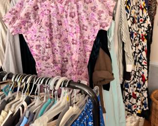 Womens Clothing Pink Floral Blouse Dresses Tops Hangers Wardrobe Apparel Lot