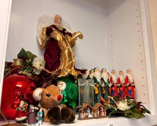 Gold Angel Choir Figurines Nativity Figures Christmas Holiday Collectibles Decor