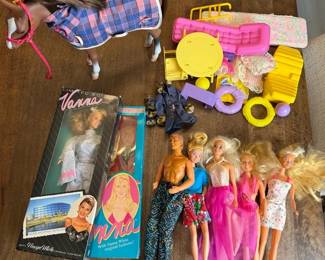 Barbie Dolls w Accessories, Vanna White Dolls, Our Generation Horse