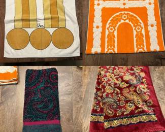 Vintage Decorative Towels, Floor Mat, Fieldcrest, Vera Neumann, More