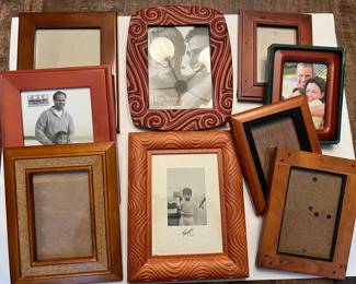 Wood Picture Frame Lot 9 Pcs Rare Woods Fetco Nantucket