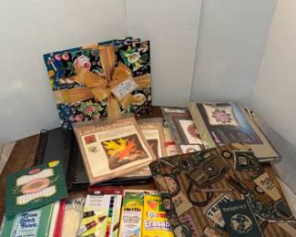 Craft Lot NEW Needlecraft, Caron, Bucilla, Latch Hook, Cross Stich, Tapestry Album, Card Kit MORE