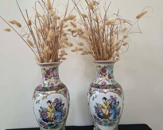 Vintage Asian Porcelain Vases