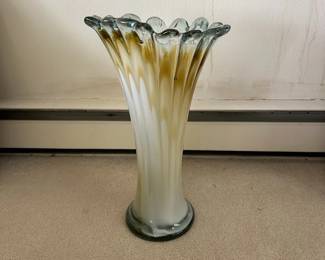 MCM Style Hand Blown Vase