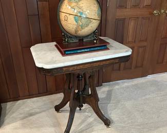 Crams Imperial Globe  Marble Top Table