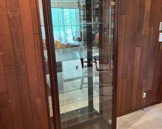 Phillip Reinisch Lighted Curio Display Cabinet