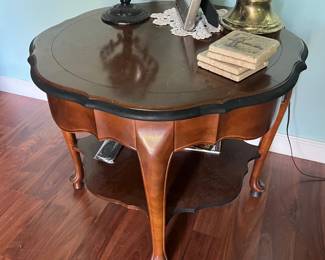 Wood side table