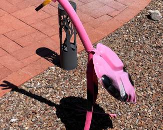 Handcrafted Yard Art - Flamingo