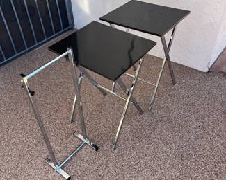 1970s Modernist Folding TV Tray Tables