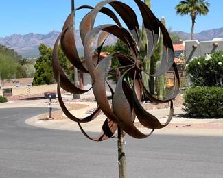 Wind Spinner Garden Art