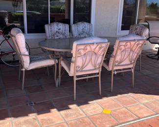 7-pc patio set priced individually (table top/base is loose)