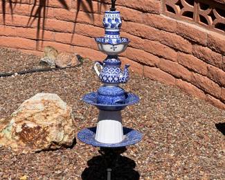 Ceramic Totum Pole Yard Art