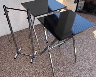 1970s Modernist Folding TV Tray Tables