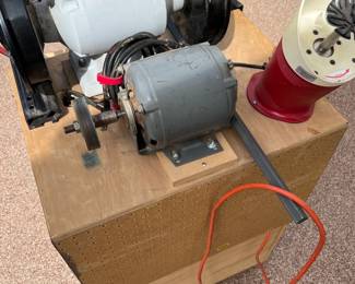Two-Speed 8" Bench Grinder Jooltool Power Finishing System