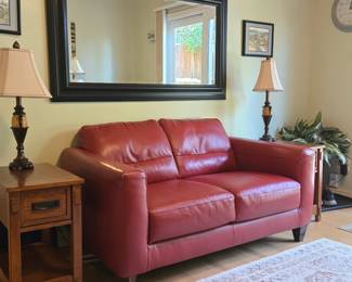 Leather Loveseat
