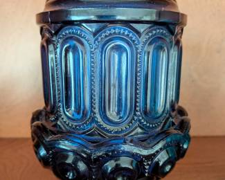 Victorian Art Glass Collection - L.E. Smith Moon and Stars & Sowerby Piasa Bird