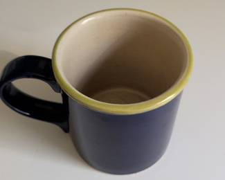 Royal Norfolk Blue and Lime Green Two-Tone Mug