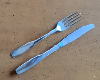 Oneida Paul Revere Stainless Steel Dinner Fork and Knife
