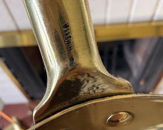 Brass Fireplace Tool Set with Stand