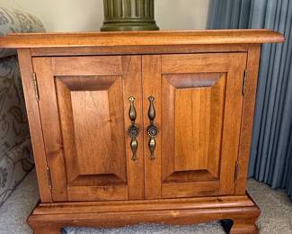 Vintage Ethan Allen Maple Nightstand Cabinet